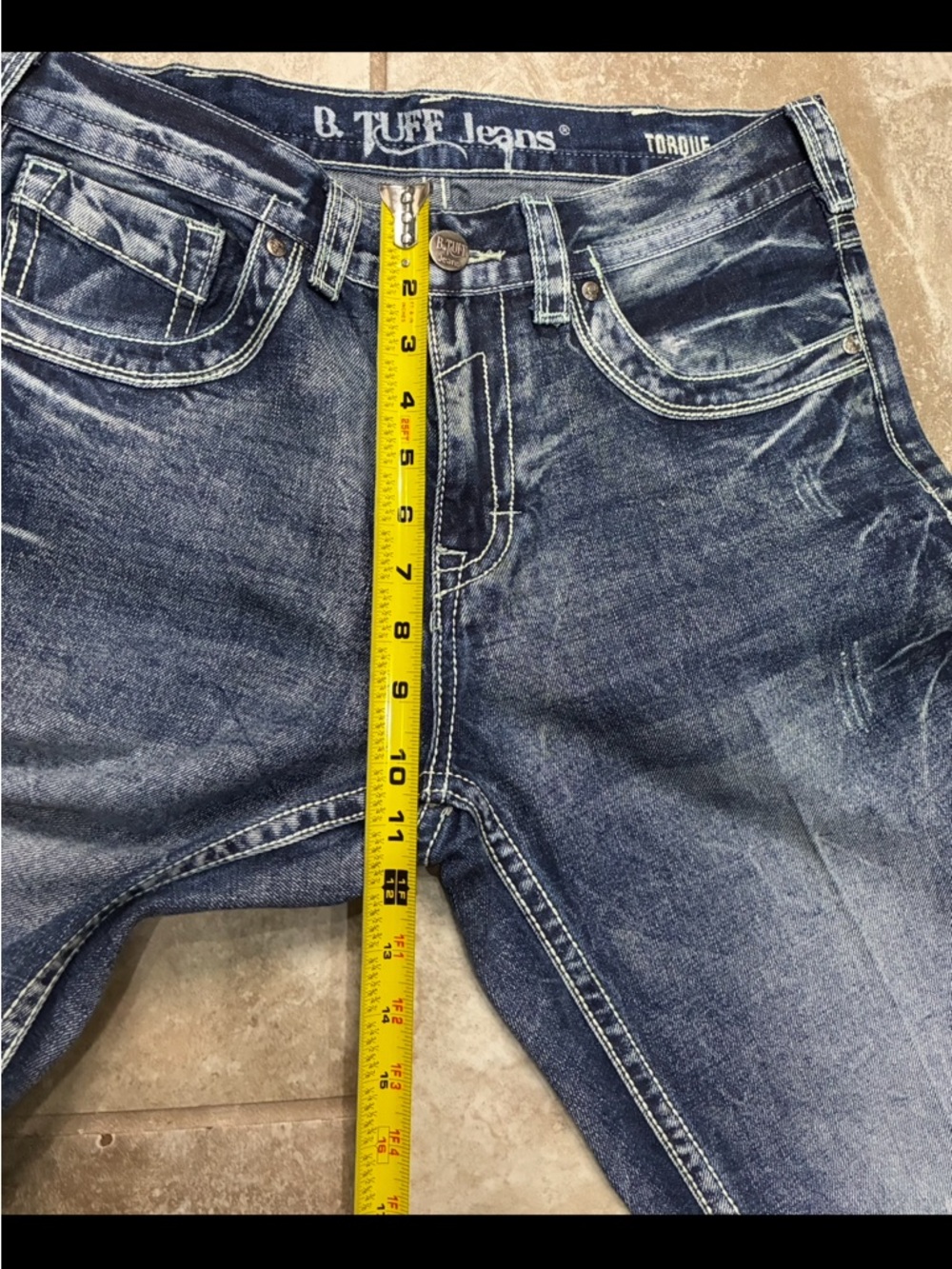 B. Tuff Torque Bootcut Jeans Mens 31x34 Medium Wash Western Cowboy Like New - Picture 9 of 13